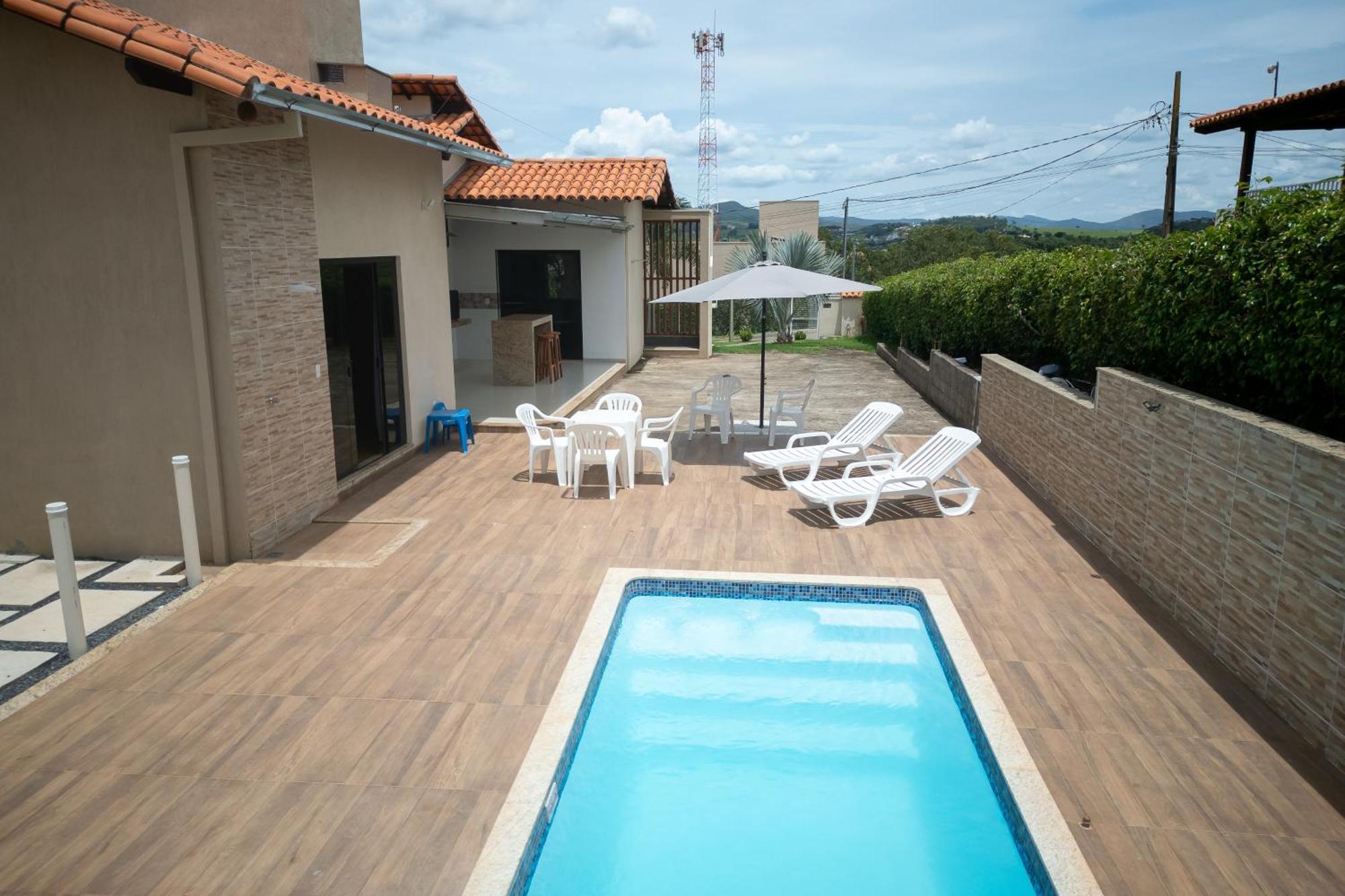 Casa Com Piscina Vista Para Lago, 03 Quartos Confortaveis Capitolio Ngoại thất bức ảnh